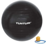 Фитбол Gymball, 65 см, черный, с насосом